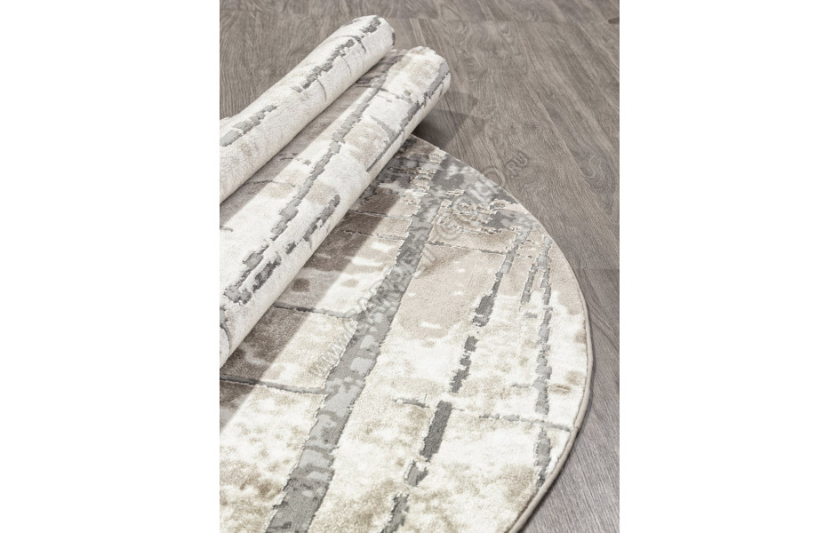 Ковер 03802A - GREY / BROWN - Круг - коллекция ARMINA